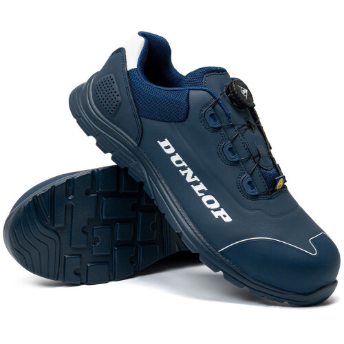 Dunlop (, ) Dunlop Matt Microfiber Men's Navy/White Safety Trainers 2
