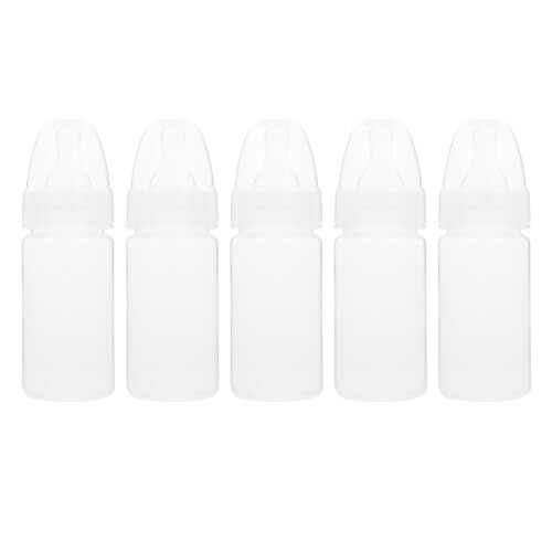 5 Pezzi Biberon Monouso Flessibili Per Neonati (Bianco) 2