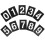 set stencil numeri 0-9 per pittura su legno e indirizzi 9