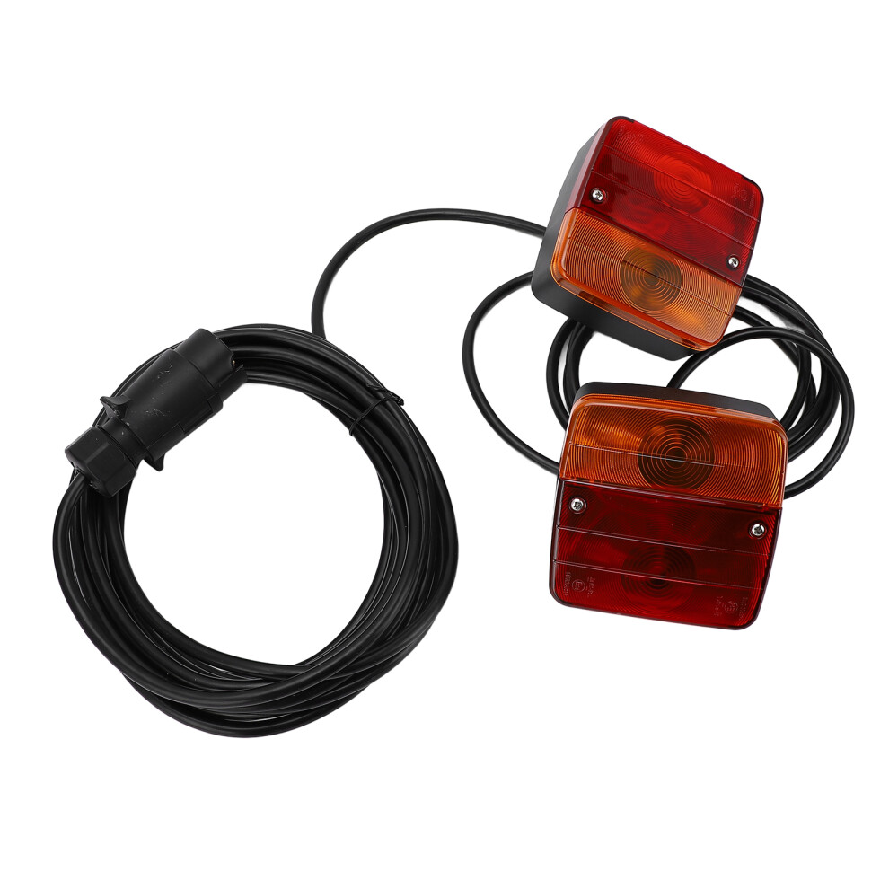 12V Trailer Tail Lights Kit, & Signal Lamps For Trucks & Rvs Red/Yellow 8771387151822