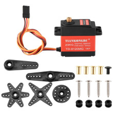 TIANKONGRC Td-8120Mg Waterproof Metal Gear Digital Servo with 20Kg High Torque 180Angle for Rc Remote Control Car Model Vehicle 20Kg Servo