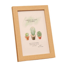 6x8 Inch Wooden Photo Frame for Tabletop or Wall Display