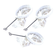 6Pcs Mesh Food Strainer Bags with Handle for Nut Milk and Tea