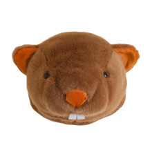 Groundhog Hat Nem at have på Dyrehovedbeklædning til Sceneoptræden Halloween