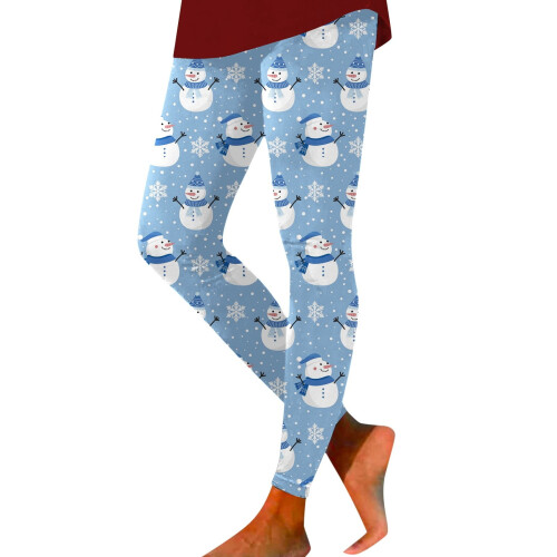 Χριστουγεννιάτικο κολάν για γυναίκες με χριστουγεννιάτικο θέμα, τυπωμένο μεσαίο