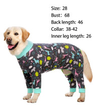 Post Surgery Dog Suit Cone Alternative Lightweight Recovery Suit With Anti Shedding Design Full Body Coverage Comfort Fit Stretchy Fabric Suitable