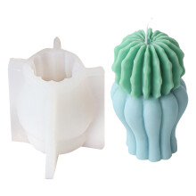 Molde de silicona flexible hecho a mano, molde perfumado, molde de resina epoxi, molde con forma de jarrón de flores, molde para joyería de