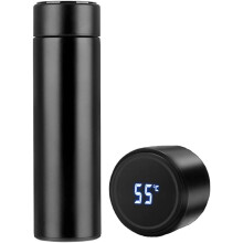 Borraccia con display LED della temperatura, tazza termica a doppia parete in acciaio inossidabile con isolamento sottovuoto, senza BPA e a prova di