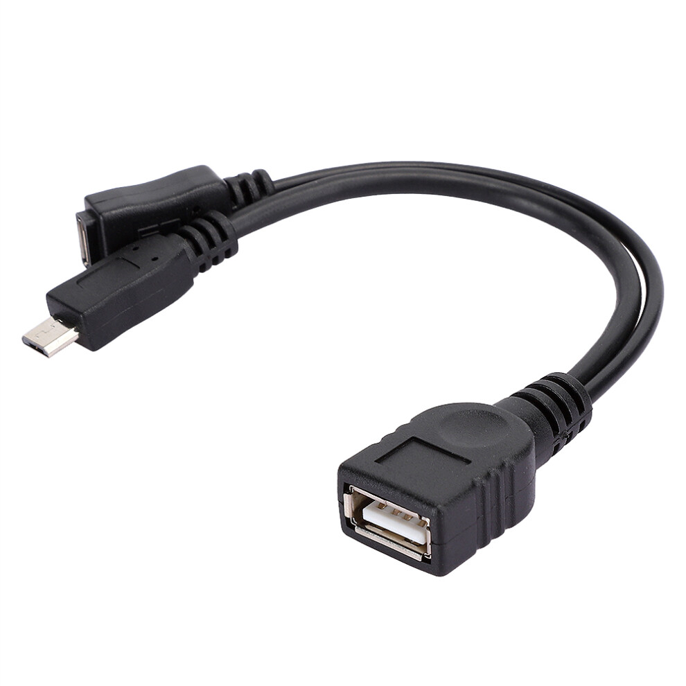 Data Charge Y Splitter Cable Usb Otg Cable Universal Micro Power Enabled Adapter Micro Usb Host Otg Cable With Micro Usb Female Port Plug And Play 9191629341443