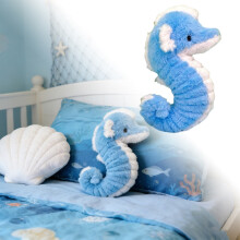 Peluche de caballito de mar Lindo peluche de caballito de mar azul (azul cielo - 28 cm) #9011