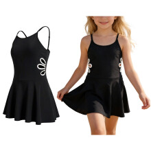 Costume da bagno intero per bambina, ad asciugatura rapida, per bambine di 10-11 anni.