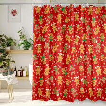 Cortina de ducha floral de primavera/verano, 60 x 72 pulgadas, impermeable, con ganchos – Compatible con barras de ducha estándar