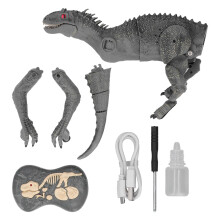 Újratölthető távirányítós dinoszaurusz játék automatikus demó funkcióval, realisztikus séta és permetezés funkcióval, interaktív