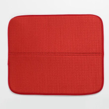Geschirrtrockenmatte, 1 Stück, 40 x 45 cm, Mikrofaser, saugfähig, große Abtropfmatte, Geschirrmatte für Küchenarbeitsplatte, Abtropfgestell,