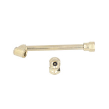 Air Chuck Double Adapter Internal Thread Pump Nozzle Pneumatic Tools Corrosion Resistant Brass Material Universal Fitment For Bicycles Motorcycles