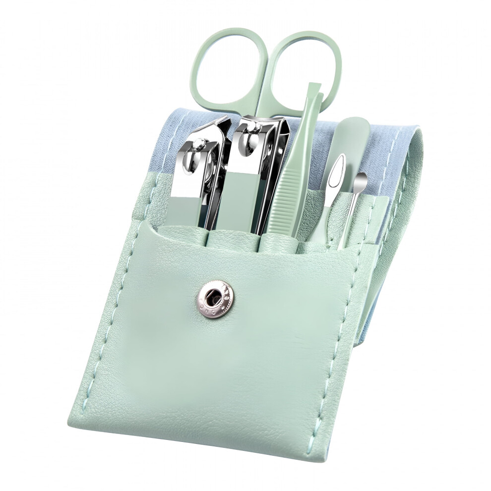 Manicure Set Manicure Pedicure Kit Nail Grooming Kit for Men, 7 in 1 Travel Nail Kit Men Nail Clipper Set for Fingernail Toenail