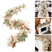 Ghirlanda di vite naturale per il Ringraziamento, ideale per decorazioni stagionali e per la casa – Perfetta per Halloween, il Ringraziamento e