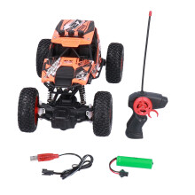 Caminhão monstro 4x4 à prova d'água com controle remoto, 2.4GHz, tração nas quatro rodas, rodas de borracha ocas e rodas independentes.