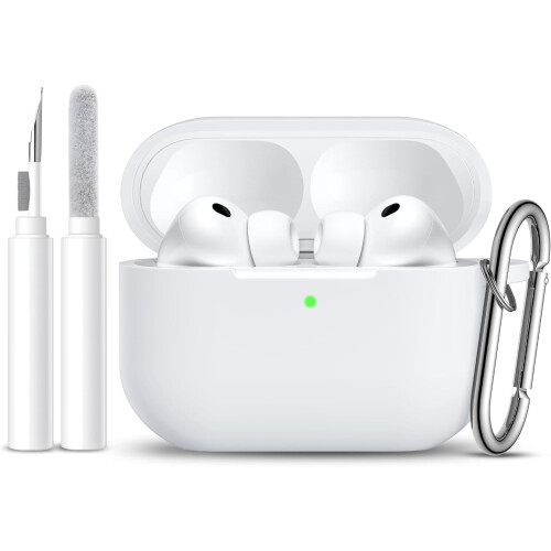 Stødfast silikone AirPods Pro3-etui marineblå