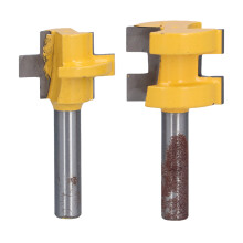 Round Shank Router Bit Reversible Finger Glue Joint Woodworking Tool Non Backlash Design For Wood Or Floor Tenon Heat Resistant Coating Premium