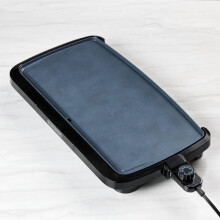 20" Family-Sized Electric Griddle Black: Nonstick, Tabletop, Temperature Control, 1500W
