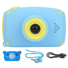 Leren door te fotograferen: speelgoedcamera met eenvoudige bediening, dubbele lens, 1080p-video, leuke filters, USB-opladen en een stootbestendig