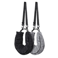 2Pack Stuffable Travel Pillow for Extra Luggage, Velvet Travel Neck Pillow with Adjustable Neck Size, Fits About Travel