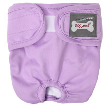 Adjustable Leakproof Female Dog Diapers for Small/Medium/Large Dogs, Compatible with Black & Red (Purple, S)