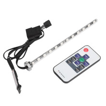Lámpara LED sumergible de bajo consumo para acuario, con cambio de color, control remoto y brillo ajustable, cristal de vidrio, resistente al agua