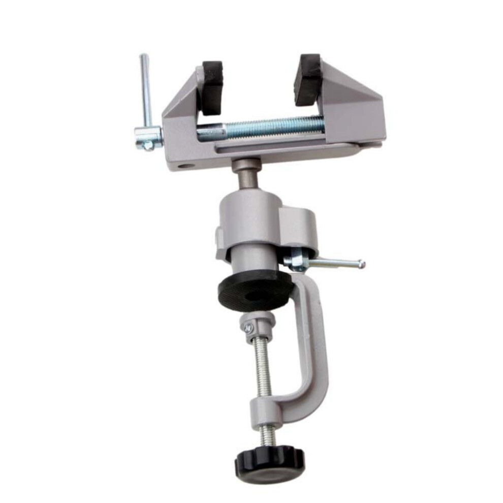 Heavy Duty Rotating Workshop Vise Reinforced Steel Construction Secures Irregular Objects During Polishing Tasks 9340959278824