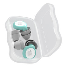 Bouchons d'oreilles en silicone nano réutilisables pour dormir, étanches, vert