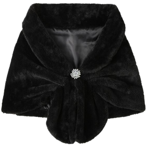 Xale feminino com broche de pérola, 1 peça