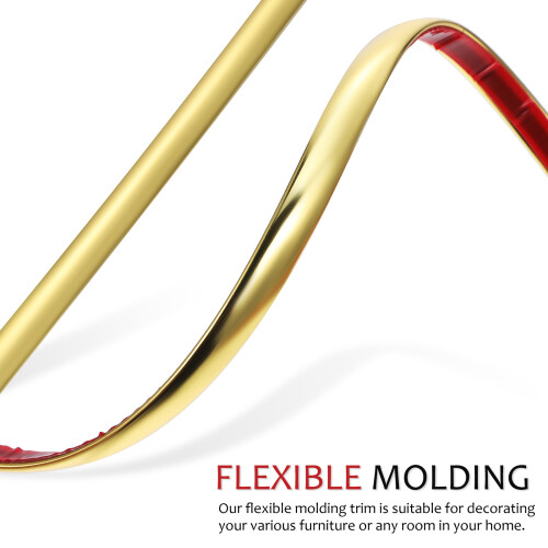 Flexibele Lijst Goud 2 Rollen 117,9x0,31x0,08in 2