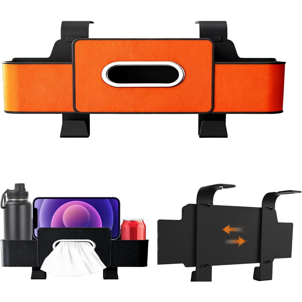 3-In-1 Car Backseat Organizer With Tissue Holder & Spill-Proof Cup HoldersâCompatible With Most Cars 9340959280865