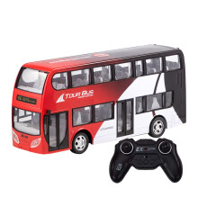 Elektrischer ferngesteuerter Stadtbus mit LED-Beleuchtung, 15 m Reichweite, geeignet für Kinder von 5-8 Jahren