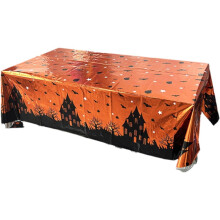 Halloween Horror Tablecloth Disposable Table Cover Rectangle Table Cloth Spooky Decor Supplies for Halloween Scream Party