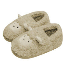 Sheepskin Slip-On Slippers Warm Fleece-Lined Indoor Outdoor