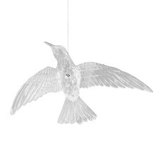 Adornos de pared, colgante de boda de acrílico transparente, colgante de pájaro, decoración de mesa de boda, accesorios para crear ambiente