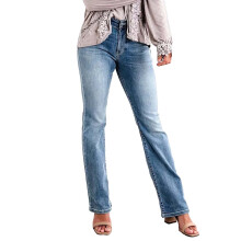 Damen-Bootcut-Jeans, Hellblau, Größe 3XL