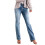 Damen-Bootcut-Jeans, Hellblau, Größe 3XL 1