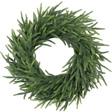 Guirlanda de Natal artificial de pinheiro Norfolk de 60 cm com toque realista para porta, parede e janela – decoração rústica para ambientes