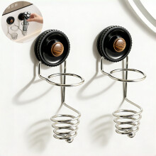 2pcs Stainless Steel Razor Holder With Suction Cups For Bathroom Storage