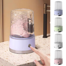 Mini Portable Underwear Washer, USB Rechargeable, Quiet Motor, 20x14x14cm, for Socks/Travel/Dorm – Purple/Green/Pink/White