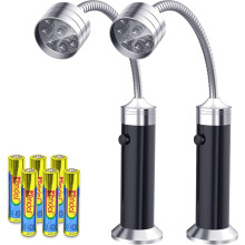 Luz para parrilla de barbacoa con cuello de cisne flexible (paquete de 2)