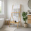 Bamboo Towel Rack with Shelf - Freestanding, Foldable 1