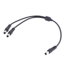 Câble d'alimentation répartiteur DC5,5 x 2,1 mm, 18 AWG mâle vers double mâle, multi-usage DC5521