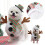 Kerstoutfit voor honden, wit, maat XL 1