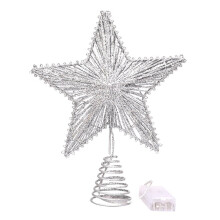 Kerstboomtopper in de vorm van een ster met LED-verlichting