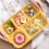 5-Section Divided Dinner Plate Tray - Microwave Dishwasher Safe Stackable Platter BPA-Free Plastic Party Tableware Camping Essential(Yellow) 1