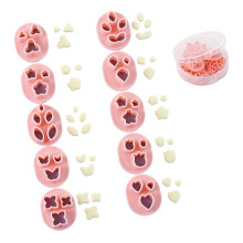 Molde de argila em formato de flor para brincos, ideal para fazer bijuterias DIY (10 peças).